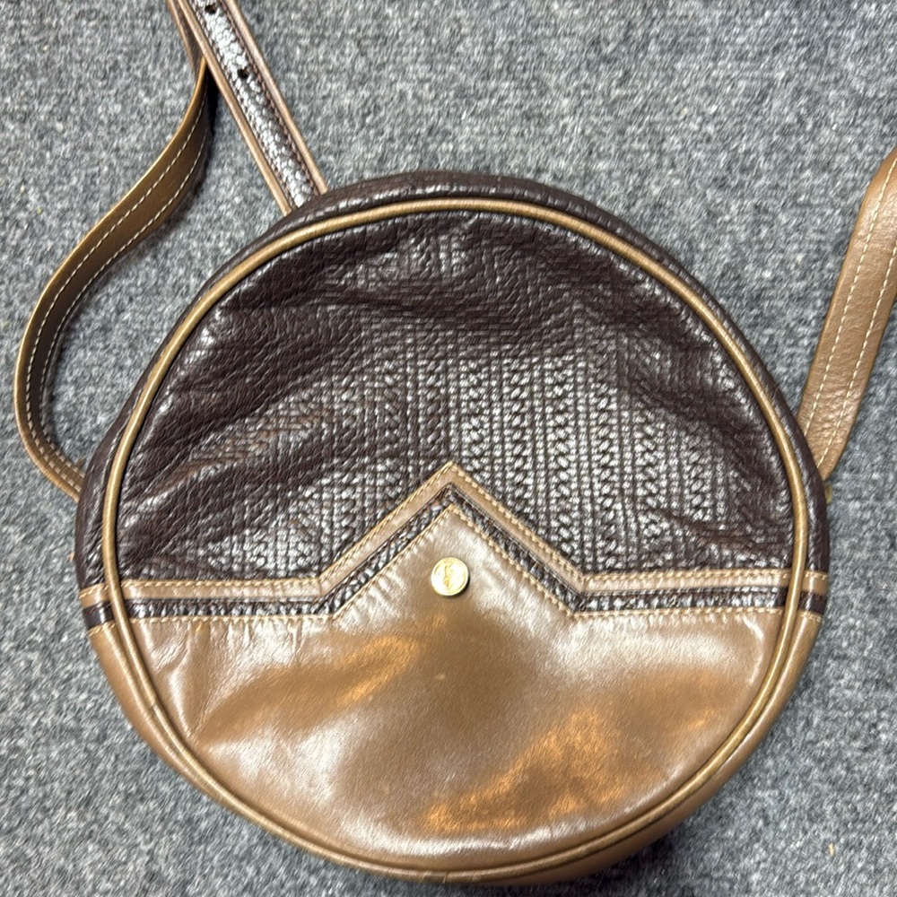 Vintage Lladro Crossbody Bag with Gold Tone Hardware
